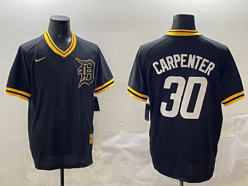 Men's Detroit Tigers Kerry Carpenter #30 Black Jersey